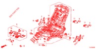 VORNE SITZKOMPONENTEN (D.) (SIEGE REGLAGE MANUEL) für Honda ACCORD TOURER DIESEL 2.2 COMFORT 5 Türen 6 gang-Schaltgetriebe 2015