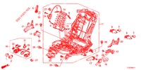 VORNE SITZKOMPONENTEN (G.) (HAUTEUR MANUELLE) für Honda ACCORD TOURER DIESEL 2.2 COMFORT 5 Türen 6 gang-Schaltgetriebe 2015