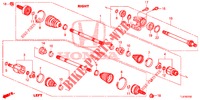 ANTRIEBSWELLE, VORNE/HALBWELLE (DIESEL) für Honda ACCORD TOURER DIESEL 2.2 COMFORT 5 Türen 5 gang automatikgetriebe 2015