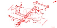 HINTERER STOSSFAENGER  für Honda ACCORD TOURER DIESEL 2.2 COMFORT 5 Türen 5 gang automatikgetriebe 2015
