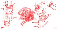 MOTORBEFESTIGUNGEN (DIESEL) (AT) für Honda ACCORD TOURER DIESEL 2.2 COMFORT 5 Türen 5 gang automatikgetriebe 2015