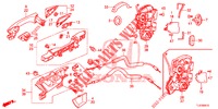 TUERSCHLOESSER, HINTEN/AEUSSERER GRIFF  für Honda ACCORD TOURER DIESEL 2.2 COMFORT 5 Türen 5 gang automatikgetriebe 2015
