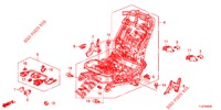 VORNE SITZKOMPONENTEN (D.) (SIEGE REGLAGE MANUEL) für Honda ACCORD TOURER DIESEL 2.2 COMFORT 5 Türen 5 gang automatikgetriebe 2015