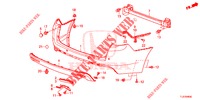 HINTERER STOSSFAENGER  für Honda ACCORD TOURER DIESEL 2.2 ELEGANCE 5 Türen 6 gang-Schaltgetriebe 2015