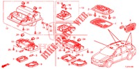 INNENLEUCHTE (1) für Honda ACCORD TOURER DIESEL 2.2 ELEGANCE 5 Türen 6 gang-Schaltgetriebe 2015
