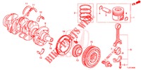 KURBELWELLE/KOLBEN (DIESEL) für Honda ACCORD TOURER DIESEL 2.2 ELEGANCE 5 Türen 6 gang-Schaltgetriebe 2015