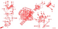 MOTORBEFESTIGUNGEN (DIESEL) (MT) für Honda ACCORD TOURER DIESEL 2.2 ELEGANCE 5 Türen 6 gang-Schaltgetriebe 2015