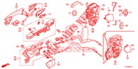TUERSCHLOESSER, HINTEN/AEUSSERER GRIFF  für Honda ACCORD TOURER DIESEL 2.2 ELEGANCE 5 Türen 6 gang-Schaltgetriebe 2015