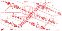 ANTRIEBSWELLE, VORNE/HALBWELLE (DIESEL) für Honda ACCORD TOURER DIESEL 2.2 ELEGANCE 5 Türen 5 gang automatikgetriebe 2015