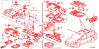 INNENLEUCHTE (2) für Honda ACCORD TOURER DIESEL 2.2 ELEGANCE 5 Türen 5 gang automatikgetriebe 2015