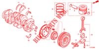 KURBELWELLE/KOLBEN (DIESEL) für Honda ACCORD TOURER DIESEL 2.2 ELEGANCE 5 Türen 5 gang automatikgetriebe 2015