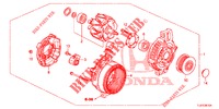 LICHTMASCHINE (DENSO) (DIESEL) für Honda ACCORD TOURER DIESEL 2.2 ELEGANCE 5 Türen 5 gang automatikgetriebe 2015