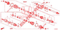 ANTRIEBSWELLE, VORNE/HALBWELLE (DIESEL) für Honda ACCORD TOURER DIESEL 2.2 ELEGANCE PACK 5 Türen 6 gang-Schaltgetriebe 2015