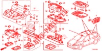 INNENLEUCHTE (2) für Honda ACCORD TOURER DIESEL 2.2 ELEGANCE PACK 5 Türen 6 gang-Schaltgetriebe 2015