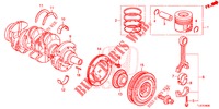 KURBELWELLE/KOLBEN (DIESEL) für Honda ACCORD TOURER DIESEL 2.2 ELEGANCE PACK 5 Türen 6 gang-Schaltgetriebe 2015