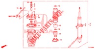 STOSSDAEMPFER, VORNE  für Honda ACCORD TOURER DIESEL 2.2 ELEGANCE PACK 5 Türen 6 gang-Schaltgetriebe 2015