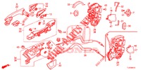 TUERSCHLOESSER, HINTEN/AEUSSERER GRIFF  für Honda ACCORD TOURER DIESEL 2.2 ELEGANCE PACK 5 Türen 6 gang-Schaltgetriebe 2015