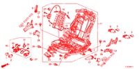 VORNE SITZKOMPONENTEN (G.) (HAUTEUR MANUELLE) für Honda ACCORD TOURER DIESEL 2.2 ELEGANCE PACK 5 Türen 6 gang-Schaltgetriebe 2015