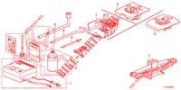 WERKZEUGE/WAGENHEBER  für Honda ACCORD TOURER DIESEL 2.2 ELEGANCE PACK 5 Türen 6 gang-Schaltgetriebe 2015