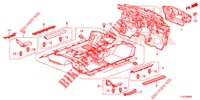 BODENMATTE/ISOLATOR  für Honda ACCORD TOURER DIESEL 2.2 ELEGANCE PACK 5 Türen 5 gang automatikgetriebe 2015