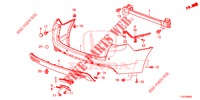 HINTERER STOSSFAENGER  für Honda ACCORD TOURER DIESEL 2.2 ELEGANCE PACK 5 Türen 5 gang automatikgetriebe 2015