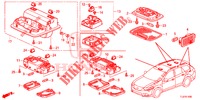 INNENLEUCHTE (1) für Honda ACCORD TOURER DIESEL 2.2 ELEGANCE PACK 5 Türen 5 gang automatikgetriebe 2015