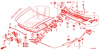 MOTORHAUBE (LH) für Honda ACCORD TOURER DIESEL 2.2 ELEGANCE PACK 5 Türen 5 gang automatikgetriebe 2015