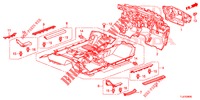 BODENMATTE/ISOLATOR  für Honda ACCORD TOURER DIESEL 2.2 LUXURY 5 Türen 5 gang automatikgetriebe 2015