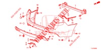 HINTERER STOSSFAENGER  für Honda ACCORD TOURER DIESEL 2.2 LUXURY 5 Türen 5 gang automatikgetriebe 2015