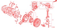 KURBELWELLE/KOLBEN (DIESEL) für Honda ACCORD TOURER DIESEL 2.2 LUXURY 5 Türen 5 gang automatikgetriebe 2015