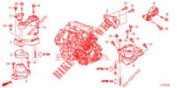 MOTORBEFESTIGUNGEN (DIESEL) (AT) für Honda ACCORD TOURER DIESEL 2.2 LUXURY 5 Türen 5 gang automatikgetriebe 2015