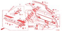 HECKKLAPPENVERKLEIDUNG/ TAFELVERKLEIDUNG, HINTEN(2D)  für Honda ACCORD TOURER DIESEL 2.2 LUXURY 5 Türen 6 gang-Schaltgetriebe 2015