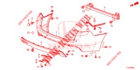 HINTERER STOSSFAENGER  für Honda ACCORD TOURER DIESEL 2.2 LUXURY 5 Türen 6 gang-Schaltgetriebe 2015