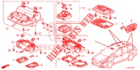 INNENLEUCHTE (1) für Honda ACCORD TOURER DIESEL 2.2 LUXURY 5 Türen 6 gang-Schaltgetriebe 2015