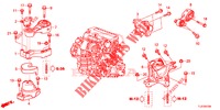 MOTORBEFESTIGUNGEN (DIESEL) (MT) für Honda ACCORD TOURER DIESEL 2.2 LUXURY 5 Türen 6 gang-Schaltgetriebe 2015