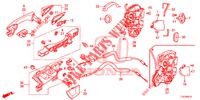 TUERSCHLOESSER, HINTEN/AEUSSERER GRIFF  für Honda ACCORD TOURER DIESEL 2.2 LUXURY 5 Türen 6 gang-Schaltgetriebe 2015