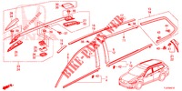 ZIERLEISTE/DACHSCHIENE  für Honda ACCORD TOURER DIESEL 2.2 LUXURY 5 Türen 6 gang-Schaltgetriebe 2015