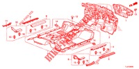 BODENMATTE/ISOLATOR  für Honda ACCORD TOURER DIESEL 2.2 LUXURY H 5 Türen 6 gang-Schaltgetriebe 2015