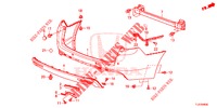 HINTERER STOSSFAENGER  für Honda ACCORD TOURER DIESEL 2.2 LUXURY H 5 Türen 6 gang-Schaltgetriebe 2015