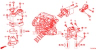 MOTORBEFESTIGUNGEN (DIESEL) (MT) für Honda ACCORD TOURER DIESEL 2.2 LUXURY H 5 Türen 6 gang-Schaltgetriebe 2015
