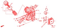 OELFILTERGEHAEUSE (DIESEL) für Honda ACCORD TOURER DIESEL 2.2 LUXURY H 5 Türen 6 gang-Schaltgetriebe 2015