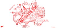 GUMMITUELLE (INFERIEUR) für Honda ACCORD TOURER DIESEL 2.2 S 5 Türen 6 gang-Schaltgetriebe 2015