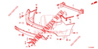 HINTERER STOSSFAENGER  für Honda ACCORD TOURER DIESEL 2.2 S 5 Türen 6 gang-Schaltgetriebe 2015