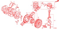 KURBELWELLE/KOLBEN (DIESEL) für Honda ACCORD TOURER DIESEL 2.2 S 5 Türen 6 gang-Schaltgetriebe 2015