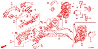 TUERSCHLOESSER, HINTEN/AEUSSERER GRIFF  für Honda ACCORD TOURER DIESEL 2.2 S 5 Türen 6 gang-Schaltgetriebe 2015
