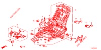 VORNE SITZKOMPONENTEN (D.) (SIEGE REGLAGE MANUEL) für Honda ACCORD TOURER DIESEL 2.2 S 5 Türen 6 gang-Schaltgetriebe 2015