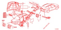 EMBLEME/WARNETIKETTEN  für Honda ACCORD TOURER DIESEL 2.2 S 5 Türen 5 gang automatikgetriebe 2015