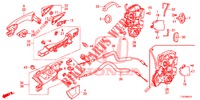 TUERSCHLOESSER, HINTEN/AEUSSERER GRIFF  für Honda ACCORD TOURER DIESEL 2.2 S 5 Türen 5 gang automatikgetriebe 2015