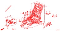 VORNE SITZKOMPONENTEN (D.) (SIEGE REGLAGE MANUEL) für Honda ACCORD TOURER DIESEL 2.2 S 5 Türen 5 gang automatikgetriebe 2015