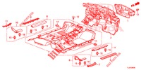 BODENMATTE/ISOLATOR  für Honda ACCORD TOURER DIESEL 2.2 SH 5 Türen 6 gang-Schaltgetriebe 2015